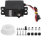 cardyven Metal Gear Sail Winch Servo for RC Boats, High Torque Alloy Servo Motor Gear Black Analog Servo for RC Ship Rope Machine Capstan Winding Wheel Mounting Kit (40.5x20.2mm)