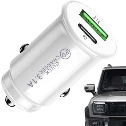Kfz-Adapter – USB C Fast Charger, 3,1 A kompakte Ladebatterie