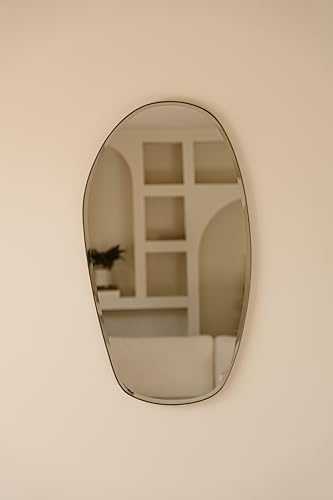 Indore Home - Spiegel Rom - Organische Form - Bronze - 90cm x 50cm