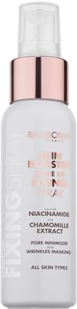Deborah Milano - Skin Booster Spray Fissante Make Up, Minimizza l'Aspetto di Pori e Rughe con Acido Ialuronico e Niacinamide, Per un Trucco a Lunga Durata, 75ml