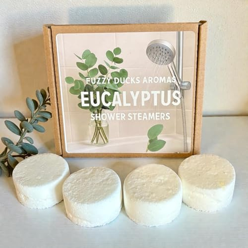 Fuzzy Ducks Aromas Eucalyptus and Menthol Shower Steamers, Aromatherapy Tablets