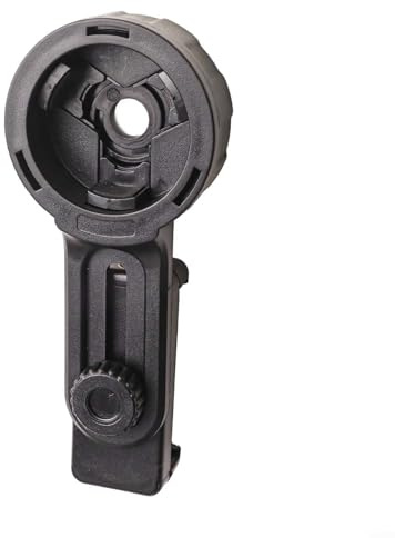 Telescope Phone Adapter Cell Phone Mount for Binocular Monocular Microscope Spotting Scope Adjustable Smartphone Holder Black Fits 54.6-97.9mm