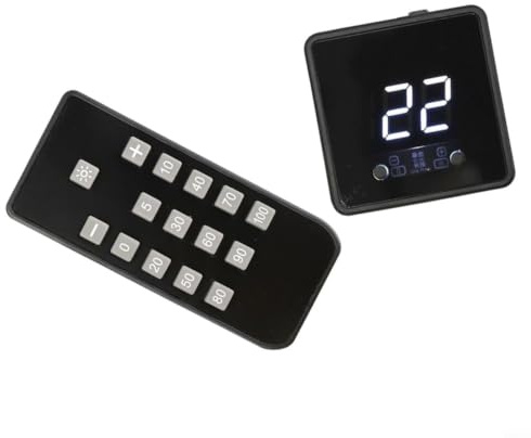 für pwm Lüftersteuerung 12V mit Display und Fernbedienung, Regelbarer 4-Pin Fan Controller für PC und Router, Unterstützt USB-C PD/QC Schnellladung bis 60W