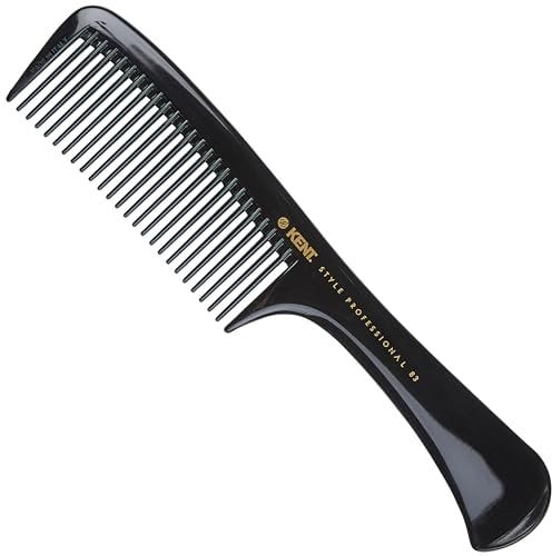 Kent - Peine de peluquería con mango grande antiestático de 220 mm