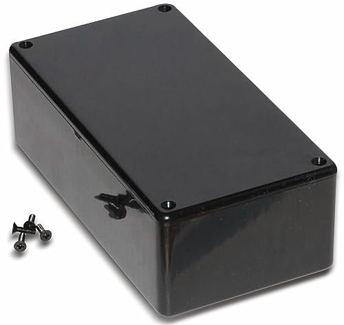 Flame Retardant Multipurpose Plastic Enclosures - Hammond 1591 Series (150 x 80 x 50, Black)