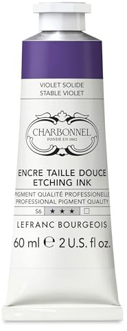 Charbonnel Lefranc and Bourgeois etching ink, Permanentviolett, 60ml Tube - Kupferdruckfarbe