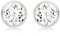 CARISSIMA Damen Ohrstecker 9k (375) Weißgold 4mm Rund Zirkonia