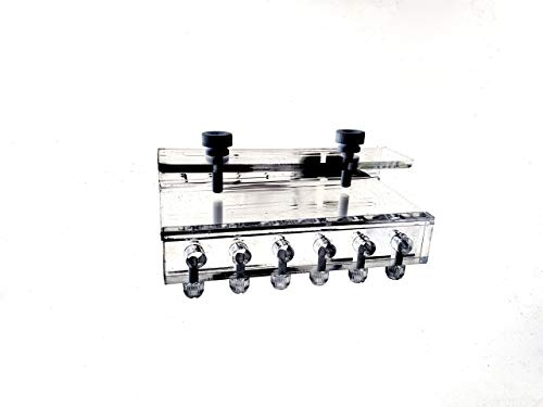 Soft Tube Halterung für Dosierpumpe 6 Röhren Acryl Aquarium Schlauchhalter Clip