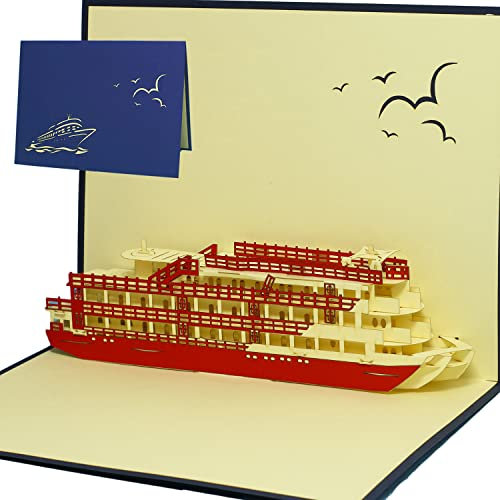 LINPopUp®, LIN17170, POP-UP 3D Grußkarte Karte Reisegutschein Kreuzfahrten Schiffsreisen Seereisen, N115