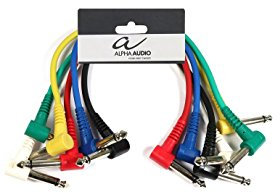 GEWA patch cable Basic Line0.6m, black, 6.3 mm angle jack stereo - 6.3 mm angle jack stereo, 190375