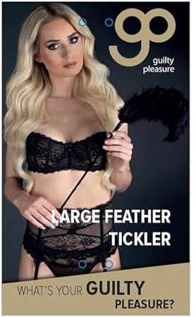 Guilty Pleasure Federkitzler-520025 Schwarz 73 cm