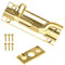 Security Necked Slide Door Bolt Barrel Brass 75mm