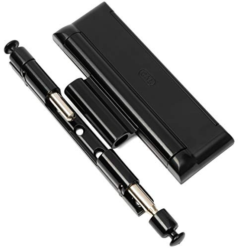 Cal Doublex XL - Fenstersicherung gegen Einbruch, auch für Balkontür, Terassentür Einbruchschutz, Farbe schwarz, passend für Anthrazit Grau