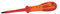 C.K Dextro VDE Modulo Electrical Screwdriver MOD1 x 80mm, PZ/SL Plusminus, Electricians Insulated Terminal MCB Screwdrivers, 10,000v, Precision Grip Tip, Fuse Board Screw Driver, Hand Tools T49145-1