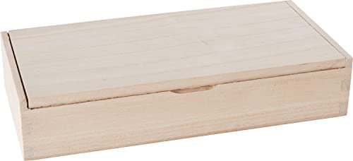 VBS Organizerbox/Stiftebox, Rohholz, ca. 21x10,5x4,5cm