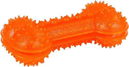 Kerbl Pet Knochen ToyFastic befüllbar, orange 13x6x4,5cm
