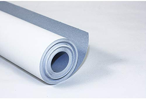 Clairefontaine 34164C Rolle Malpapier (120 g, 200 x 0,50 m, ideal für Gruppenaktivitäten) 1 Rolle weiß/blau