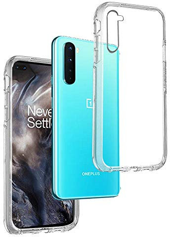 REY Transparent Silikonhülle TPU für ONEPLUS Nord, Handyhülle Premium Kratzfest TPU Durchsichtige Schutzhülle, Ultradünne 0,33 mm