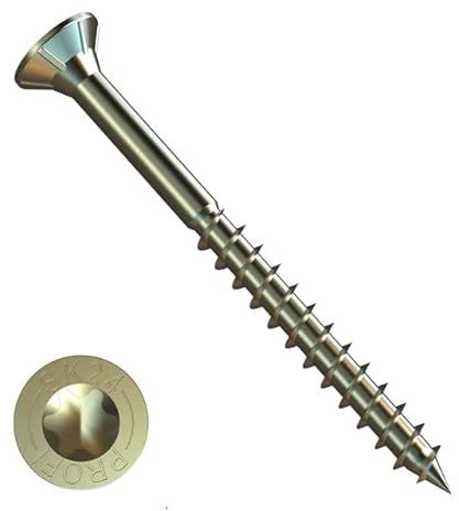 Spanplattenschraube PROFI Senkkopf verzinkt rostgeschützt - SPL PROFI SK VZ TORX - 6,0 x 140 (20 Stück)