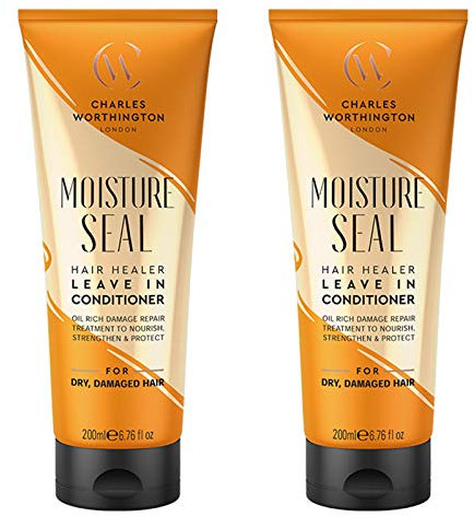 Charles Worthington Moisture Seal Hair Healer Leave In Conditioner, 200 ml, 2 Stück