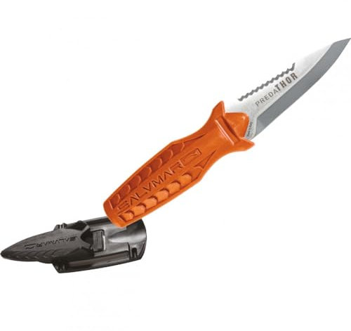 SALVIMAR Predathor, Coltello subacqueo Unisex Adulto, Arancione, Taglia unica