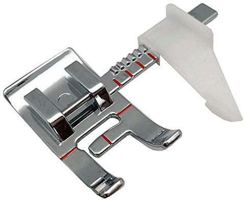 Pied-de-biche avec guide réglable pour machine à coudre domestique à tige basse Fixez-le sur les machines à coudre Brother, Babylock, Singer, Janome, Juki, New Home.