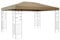 Quick-Star Toit de Rechange pour pavillon de Jardin 3 x 4 m
