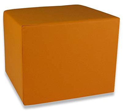 Fränkische Schlafmanufaktur Stufenlagerungswürfel, Bandscheibenwürfel, Lagerungswürfel, mit Soft-Kunstlederbezug, ca. 45x40x35 Farbe Ocker