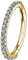 OUFER 16G 8 mm Gold Cartilage Earring Hoop Stainless Steel CZ Line Helix Earring Hoop Daith Earring Piercings Jewellery