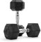 Hexagon-Hanteln Premium (Paar) | 5-30 kg | rutschsicher ummantelt | ergonomische verchromte Griffe | Kurzhantel-Set | Dumbbell-Set (27,5 kg - Paar (2 Stück))