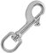 Wirbelkarabinerhaken L= 80 mm aus Edelstahl A4 (2 Stück) | Bolzenkarabiner - Karabiner-Haken - Haken mit Drehgelenk z.B. für Hundehalsband - Edelstahlhaken - Schnappkarabiner von MESAROS®