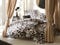 Bettwaesche-mit-Stil Mako Satin Bettwäsche Leopard weiß (Garnitur 200x220 + 2X 80x80 cm)