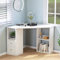 ModernLuxe L Shaped Desk, Corner Desk Computer Workstation for Gaming Study Home Office Living Room (White)