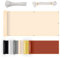 NKADNB Balkonumspannungen Windschutz 50x250cm 100% Polyester Wind-und UV-Schutz Sichtschutz Garten Aus Starken Material Windschutz Im Viele Größe und Farben Zaun Schattenstoff,Beige