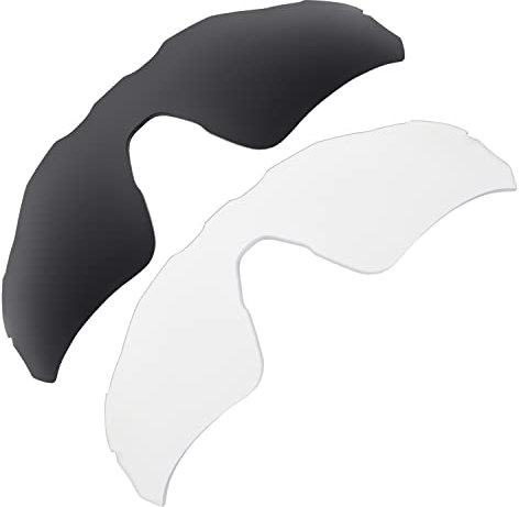 TERYDANBLE Ersatzgläser für Oakley Radar EV Path mit Schwarz/Transparent Farbe