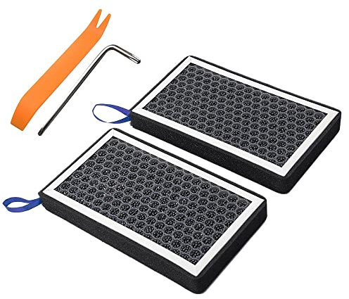 Per Tesla Model 3 Model Y,Filtro Dell'Aria A Carbone Attivo HEPA Set Da 2 Pezzi Accessori Di Ricambio Per Elemento Filtrante Del Condizionatore D'Aria