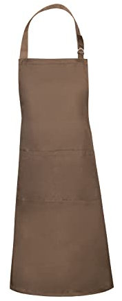 MISEMIYA Unisex Küchenschürze Verstellbare Kochschürze (70 mm x 90 mm) BZ-867, Braun, 70mm x 90mm