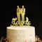 Gay Marriage Dogs Silhouette LGBT Hochzeitstorte Topper mit Labrador Retriever Hund Silhouette Gleicher Sex Custom Cake Topper für Hochzeit Gay Mr and Mr Custom Wedding Cake Topper Acryl Gold Topper