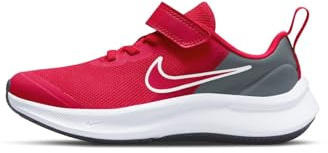 Nike Star Runner 3, Trainer, Weiß Rot, 33,5 EU