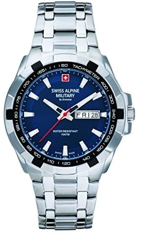 Swiss Alpine Military by Grovana Alpine Military Herren Uhr Analog Quarz 7043.1135SAM Edelstahl
