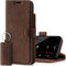 SURAZO Premium Handyhülle für Apple iPhone 14 Pro Max Hülle Leder – Klappbare Echtleder Schutzhülle [mit Magnet, Kartenfach, RFID Schutz] Flip Klapphülle Wallet Case Cover Lederhülle (Nussbraun)
