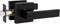 Probrico Black Door Handle With Lock and Key, Locking Lever Set, External Handle Lock, Heavy Duty, 1 Pack