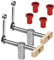 Jandra Woodworking Bench Dog with Bench Dog Stop Sets, Clamp Fixture Joinery Carpenter (19Mm) C