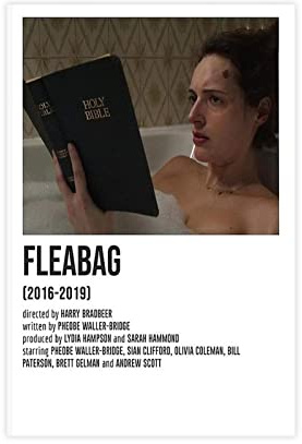 ETOMEY Black Humor Comedy Fleabag Art Poster 26 Leinwand Poster Schlafzimmer Dekor Sport Landschaft Büro Zimmer Dekor Geschenk ungerahmt 30 x 45 cm