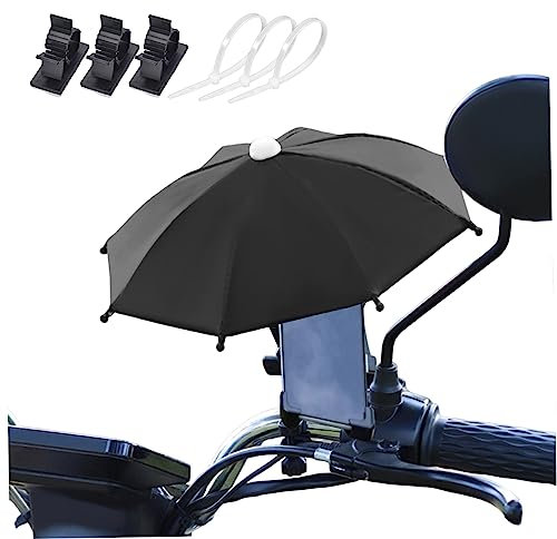 SMELEYOU Sonnenschirm für Handy Regenschirm Telefon Regenschirm Schattensaugne Tasse Ständer Schatten wasserdicht regenfeste Anti Blend Handy Sonnenschutzhalter Regenschirm Telefonhalter 28x22cm