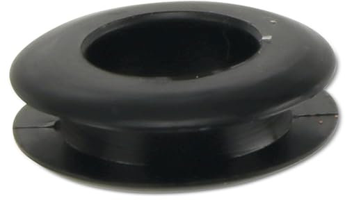 KSS Kabeldurchführungstülle PVC, schwarz, Plattenstärke 3,4, Loch-Ø 10,5, offen, 1 Stück
