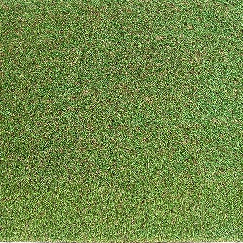 PHG 35mm Emerald Green Artificial Grass for Outdoor and Indoor Use | Wide Realistic Looking Fake Grass for Lawn, Patio, & Balcony | Pet Friendly and UV Resistant Astro Turf (10m (Length), 1m (Width))