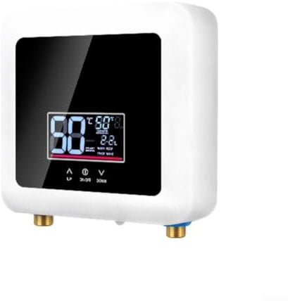 Electric Water Heater, 7500W Tankless for INSTANT Hot Water Heater Boiler with LCD Display, Auto Power Off Shower Hot Water System for Kitchen Bathroom Washing( 220V 7500W)