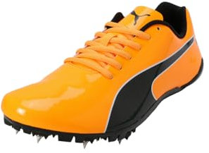 PUMA Evospeed Prep Sprint 3.5, Track and Field Shoe Unisex Adulto, Sun Stream Black White, 42.5 EU