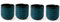 Lxuwbd Japanese Style Ceramic Tea Set, Tea Cup, Coffee Cup, Yerba Mate Set, Ceramic Mate Cup Set of 4 (green)